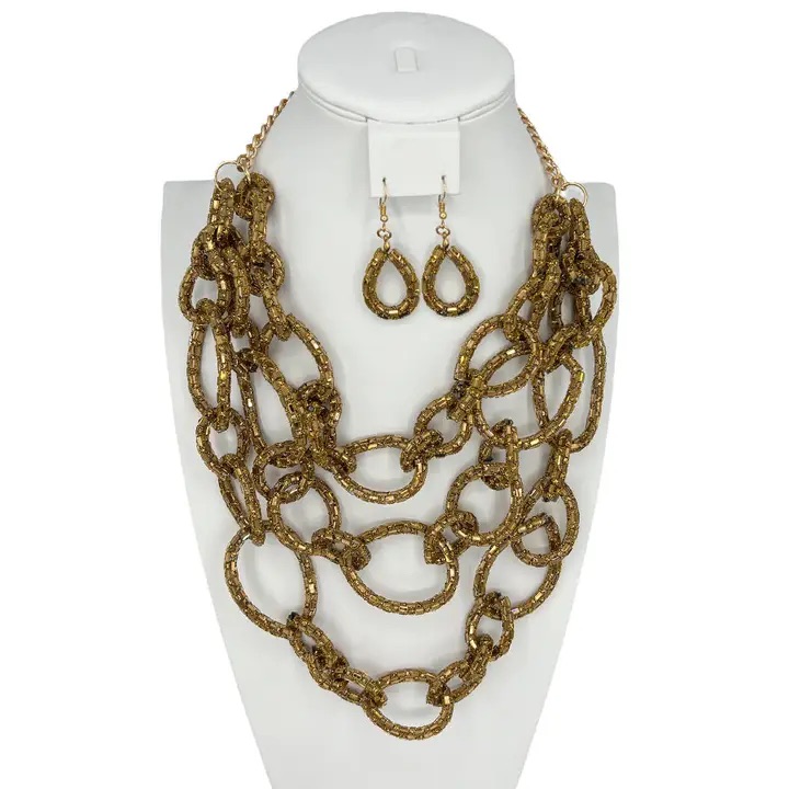 Private Label Gold Necklace With Bold Chain Links